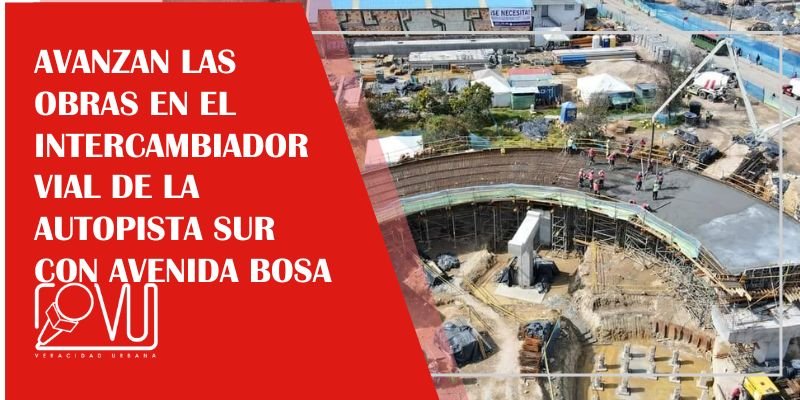 Avanzan las obras en el intercambiador vial de la Autopista Sur con ...