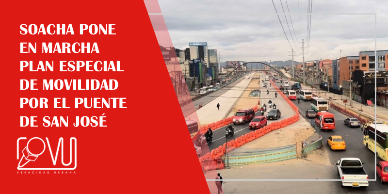 Soacha pone en marcha plan especial de movilidad por el puente de San José